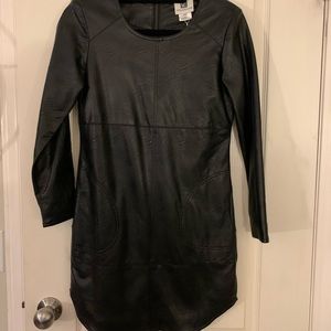 Vicky and Lucas Faux Leather Dress.